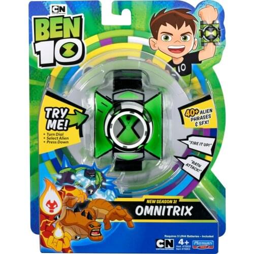 BEN 10 Omnitrix S3-76953 Clock BEN Ten Super Alien Clock Sound And Light Male Child Fast shipping