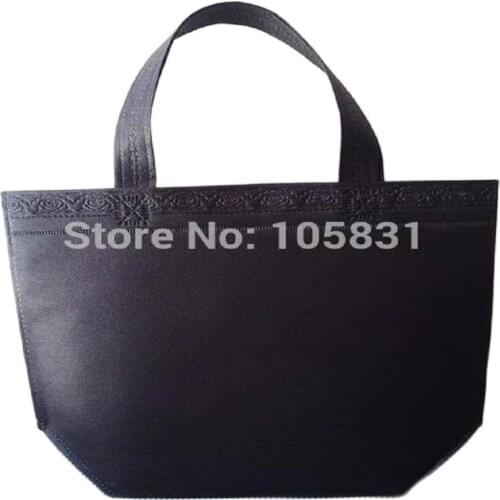Free Shipping Wholesales non woven reusable promotional bags with custom logo 26 X 33 X 10 cm 10pcs/lot