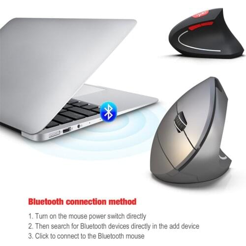 Bluetooth 3.0 Wireless Mouse Vertical Computer Mouse Gamer Ergonomic 2400DPI Optical Mice Gaming Mouse For PC Laptop Games