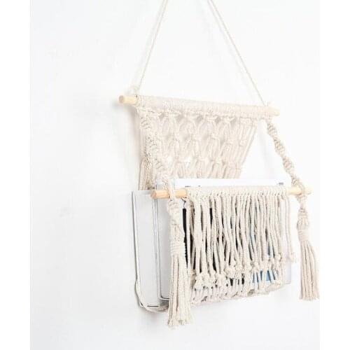 Bohemian Tassel Tapestry DIY Bookshelf Photo Show Frame Home Hotel Wall Hanging Ornaments hand-woven