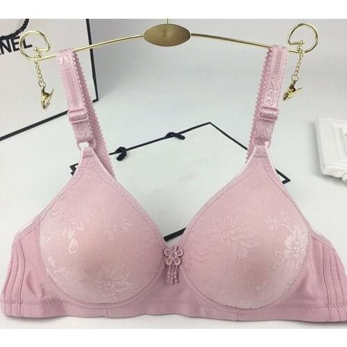 Bralette for Woman Adjusted-straps Ladies Bra Push Up Brassiere Three Hook-and-eye Underwire A B Cup Bras Underwears