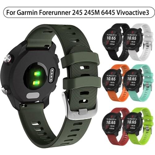Colorful Strap Sport Band For Garmin Vivoactive 3 3M Smart Watch Wristband Silicone Replacement Bracelet For Forerunner 245 245M