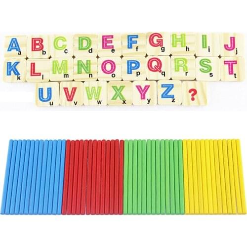 Children Wooden Numbers Stick Mathematics Early Learning Counting Educational Math Toys for Children Kids Gift