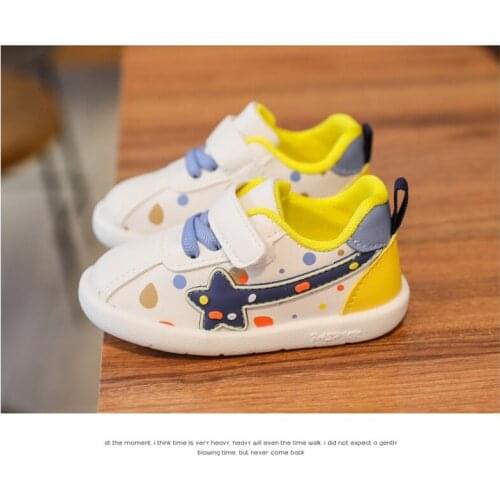 Kids Sneakers Fashion Baby Boys Sports Shoes for Girls Children Casual Sweet Baby Girl Toddler Leather Flats Soft Infant Shoes