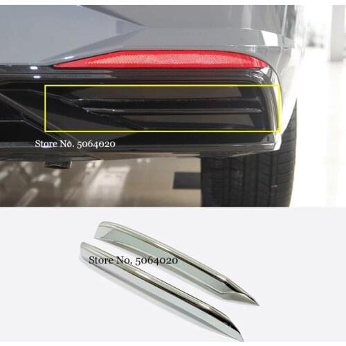 For Hyundai Elantra CN7 2020 2021 ABS Chrome Car rear fog Decorative strip Cover Trim Sticker Car Styling Accessories 2pcs