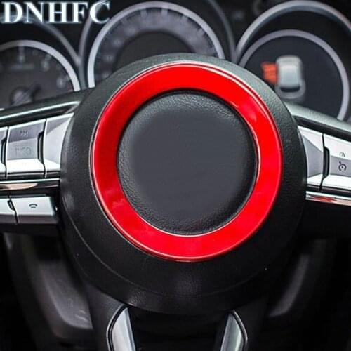 DNHFC the steering wheel of the car was decorated with bright rings for Mazda CX5 CX-5 2017 2018 car-styling