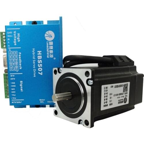 Leadshine nema23 three-phase hybrid servo drive hybrid servo motor 2.2nm torque HBS57 + 573HBM20-1000 HBS507 cnc kit