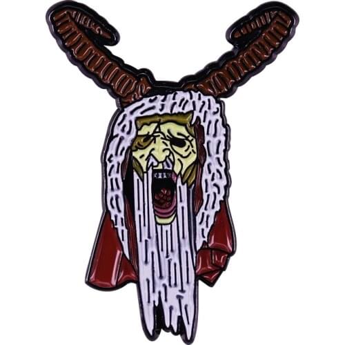 Krampus Badge Pins Jewelry