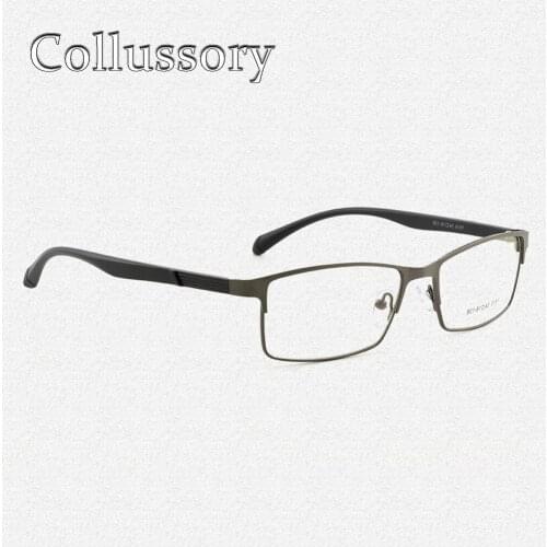 Mens Optical Eyeglasses Frames Metal Prescription Reading Computer Eyewear Goggles Simple Clear Lenses Classic Light Cheap