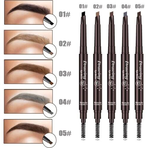 2018 New Brand Eye Brow Tint Cosmetics Natural Long Lasting Paint Tattoo Eyebrow Waterproof Black Brown Eyebrow Pencil Makeup