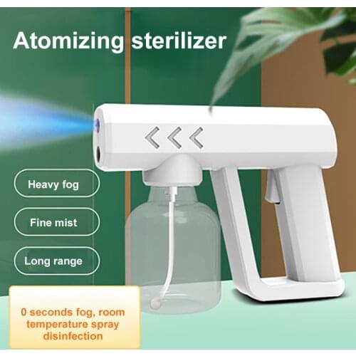 New 250ML Blue Light Nano Steam Spray Gun Disinfectant Sprayer Wireless Disinfectant Atomizer Sterilizing Water Nozzle Machine