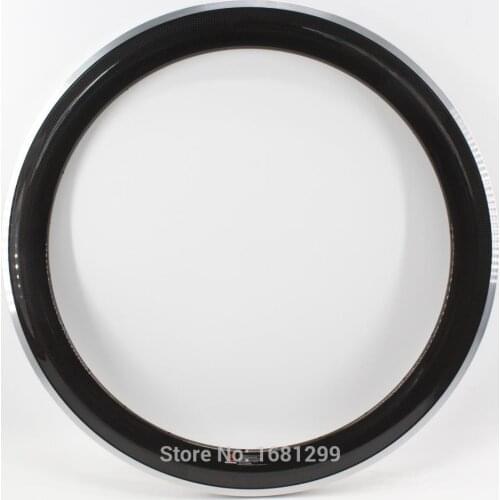 New 700C 60mm with aluminum alloy brake surface clincher rims Road bike 3K UD 12K carbon fibre bicycle wheels rims Free shipping