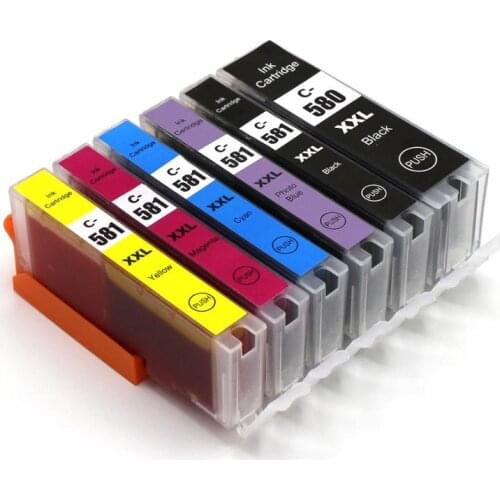 PGI 580 CLI 581 compatible ink cartridge full dye ink For canon PIXMA ts705 TR7550 TR8550 TS6150 TS8150 TS9150 TS9155