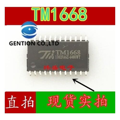20PCS Display board driver chip SM1668 TM1668 SOP24 beauty in stock 100% new and original