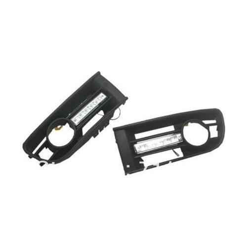 Fog Light Grille With LED DRL For Volkswagen For VW Polo 9N