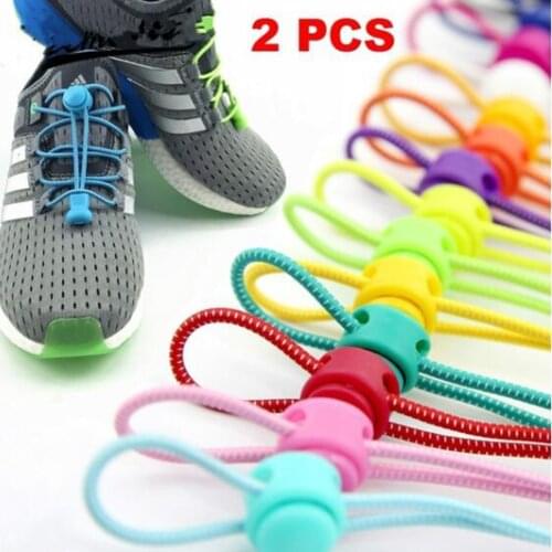 Stretching Lock lace 24 colors a pair Of Locking Shoe Laces Elastic Sneaker Shoelaces Shoestrings Running/Jogging/Triathlon