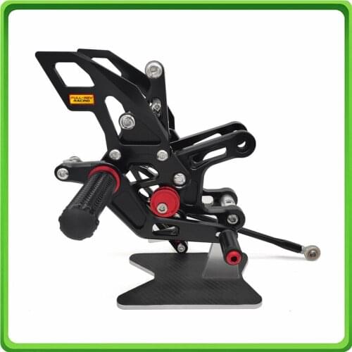 Adjustable Rearsets Rear set footrest foot pegs pedal for Kawasaki Ninja ZX10R ZX-10R 2011 2012 2013 2014 2015 Black