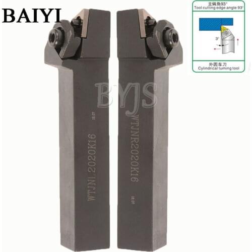 WTJNR2020K16 WTJNL 2020K16 Indexable External Cutting turning tool holder Lathe CNC Turning Cutter Lathe tool Holder For TNMG16