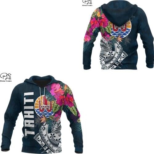 NewFashion Tahiti Country Art Flag Tribal Culture Retro Streetwear Tracksuit Men/Women Pullover 3DPrint Funny Casual Hoodies D24