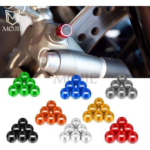 Motorcycle Universal Billet Bleed Valve Cover Kit For Yamaha MT09 MT0 MT10 TRACER MT25 FZR 400 600 R 1000 TRX850 XVZ 1200 1300