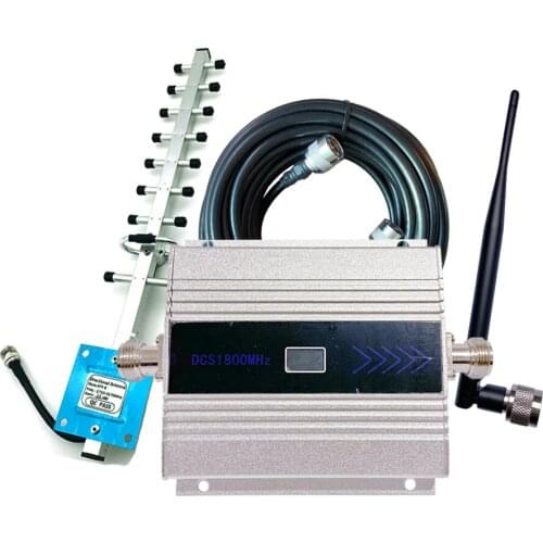 Signal Booster LCD Digital Display DCS1800MHz Mobile Phone Signal Booster Cell Phone Signal Repeater Signal Amplifier Set