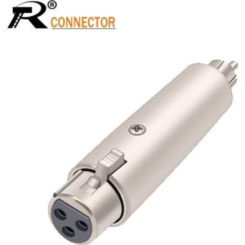 10pcs 6.35 Jack Female To 6.35 Jack Female Xlr Audio Cord Cable Adapter Coupler Converter Zinc Alloy Plugs and Sockets