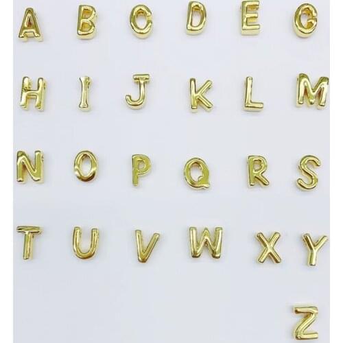 100pcs/lot Small Mini Initials Charms Pendant for Necklace Making