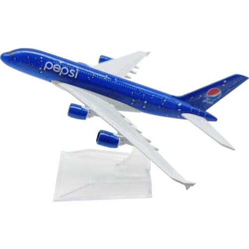 16CM Airplanes Airlines Alloy Metal Blue Airbus A380 Airplanes Diecast Model Airways Plane Model Aircraft Collectible