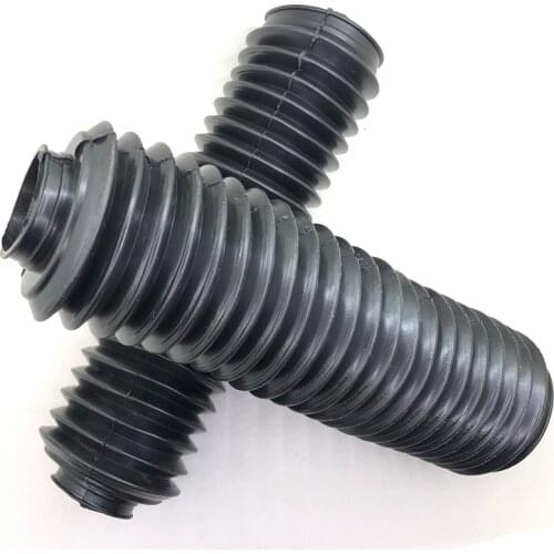 2X Black Motorcycle Front Fork Rubber Gaiters Boots Motorbike Shock Protection Cover Motorcross Accessories Refit Parts