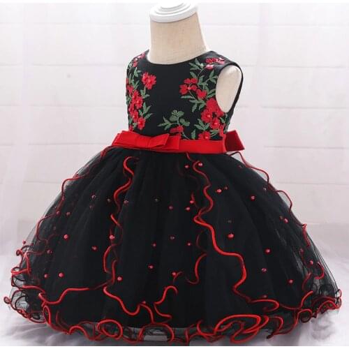 2021 Summer Beading Christening Dress For Baby Girl Dress Princess Dress Girl 1st Birthday Dresses Party And Wedding 3 12 Month