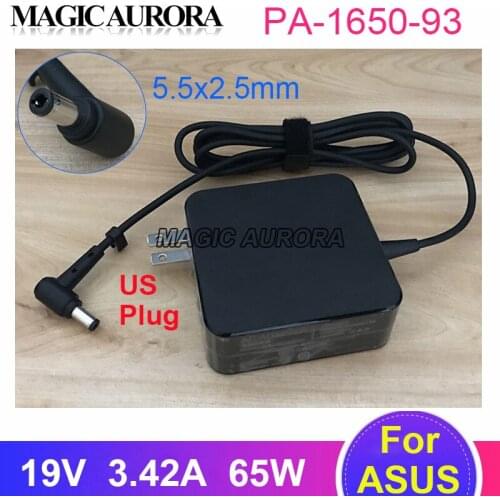 US PA-1650-93 Power Supply Adapter 19V 3.42A For ASUS X550V X550C X450 X550 X554 R509 S46 X552 A450 X751 W519L Laptop Charger
