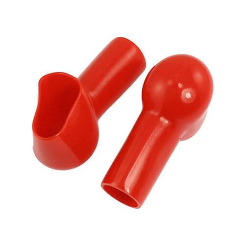 10 Pcs Car 20mm Dia Cable Battery Terminal Boots Insulating Covers Red