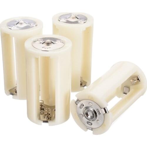 4pcs/lot Battery Box 3x AA to D Size Battery Adapter Converter Holder Switcher Case Box for Battery Storage