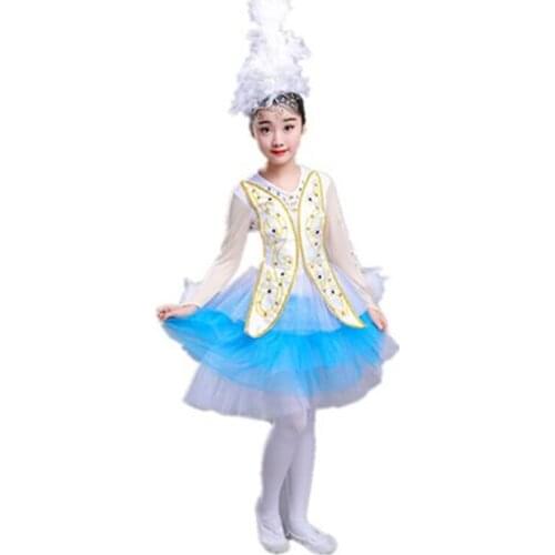Goose dance costume for gilrs kindergarten performance clothes beautiful modern dance festival dance birthday gifts girls