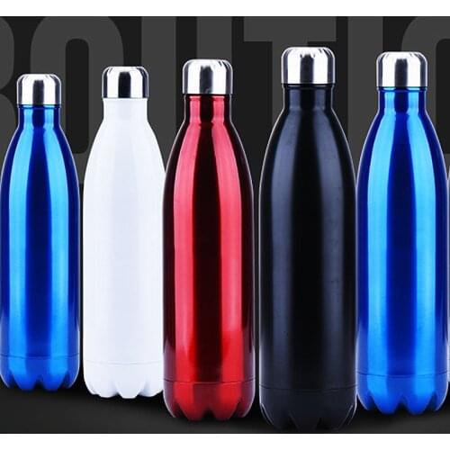 Cute Thermos Bottle Double-Wall Vacuum Insulated Flasks Gold Stainless Steel Water Bottle Portable Sports Gift Cups BPA Free