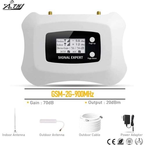 Mini 2G GSM Repeater 900mhz Cell phone Amplifier 2g mobile signal booster kit for 2G calling voice for Assia Africa ,EU area