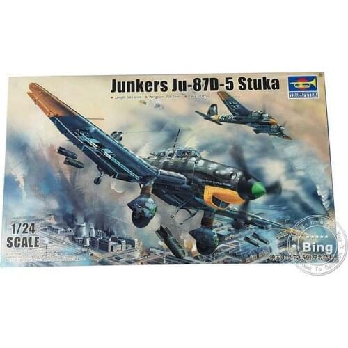 Trumpeter 02424 1/24 German Ju-87D-5 Stuka Bombardment Aircraft Model Plane Jet TH07988-SMT6