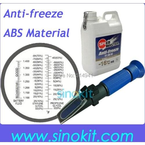 Cheap ABS Material Hand held Antifreeze/Battery Blue Grip Refractometer P-RHA-100ATC