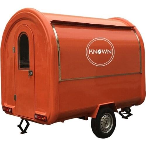 2019 factory price customized 250 cm long mobile food trailer ice cream vending kiosk food cart for sale