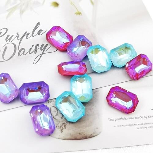 Rhinestones crystal Swarovsky Rectangular octagonal cristal strass loose crystals and stones for jewelry DIY making accessori