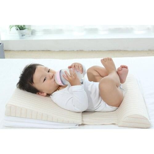 15-Degree Incline Bassinet Wedge Waterproof Layer Handcrafted Cotton Removable Cover for Better Nights Sleep