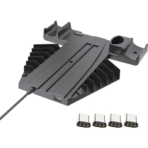 D5QC For PS5 Controller Charger Station, PS5 Charging Station for DualSense Controller, Dual Controller Charging Stand