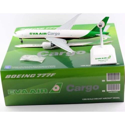 1:200 Scale EVA Air Airways B777-200F Airlines Model with Base Alloy Aircraft For Collectible Souvenir Show Gift Toys