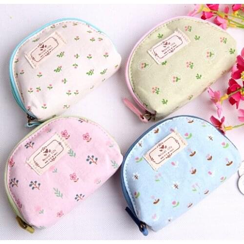 1PC Fresh style coin bags Women wallet plant series portable small storage bag School stationery Office kids supplies (ss-1527)