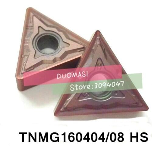 10PCS TNMG160404-HS / TNMG160408-HS carbide CNC inserts,lathe tool,apply to stainless steel and steel processing,MTJNR/WTENN