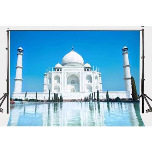 7x5ft Photography Backdrop Romantic Indian Architecture Background Taj Mahal Photography Background Studio Background