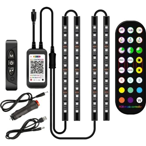 Car LED Strip Light with APP Control Upgraded Music Lights Strip Car Interior Lights SAL99