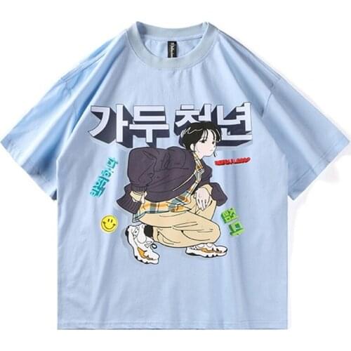 April MOMO 2021 INS Fashion Funny Hip Hop Cotton T Shirts Tees Tops Male Casual Fashion Short Sleeved O Neck Oversized T Shirts