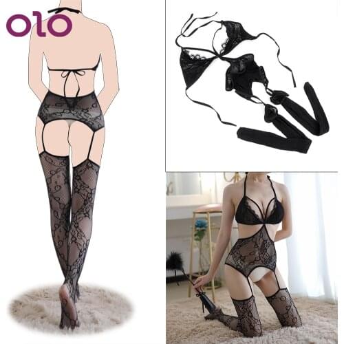 OLO Backless Open Crotch Tights Pantyhose Adult Products Hollow Out Pantyhose Nylon Stockings Women Sexy Tights Sexy Lingerie