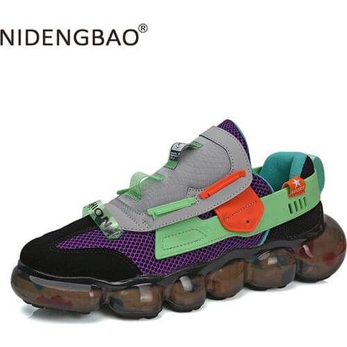 Dad Shoes Mens Korean Version 2020 Autumn Running shoes outdoor Sport Shoes Retro Breathable Sneakers Popcorn Bottom Shoes